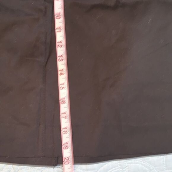 Venezia Womens Dark Brown Straight Skirt Size 18 Cotton Blend With Tags - Picture 4 of 8
